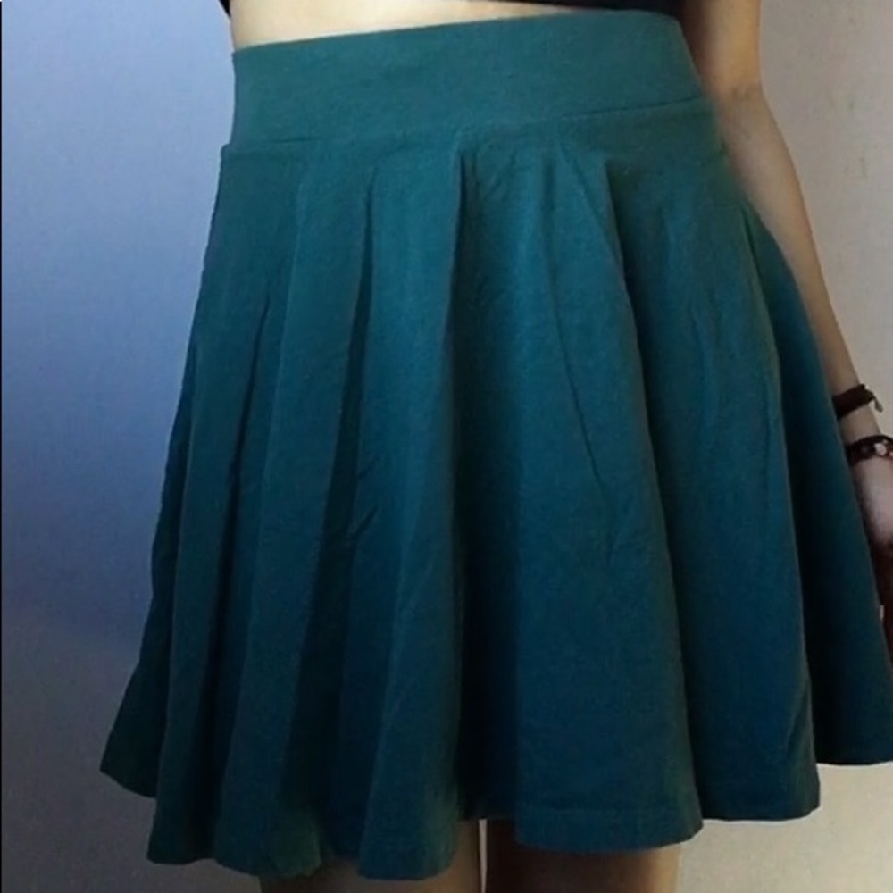 Muted Green Skater Skirt